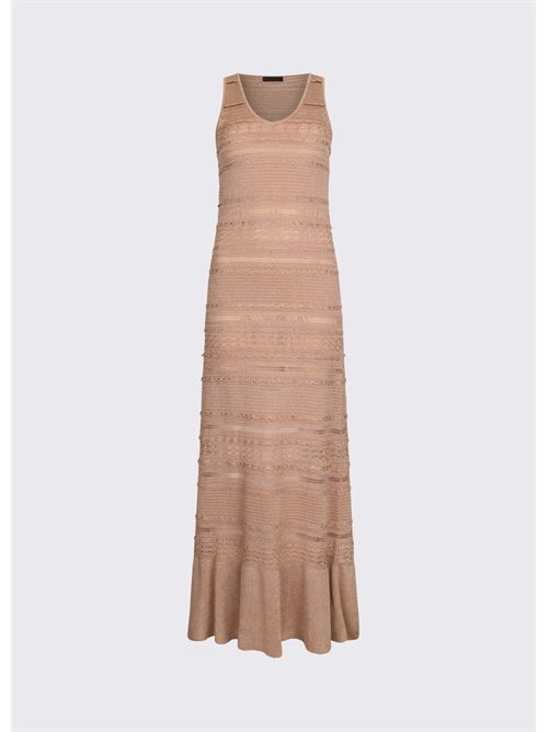 Abito lungo in maglia traforata LIU JO | CA6241MA06S/A4389
